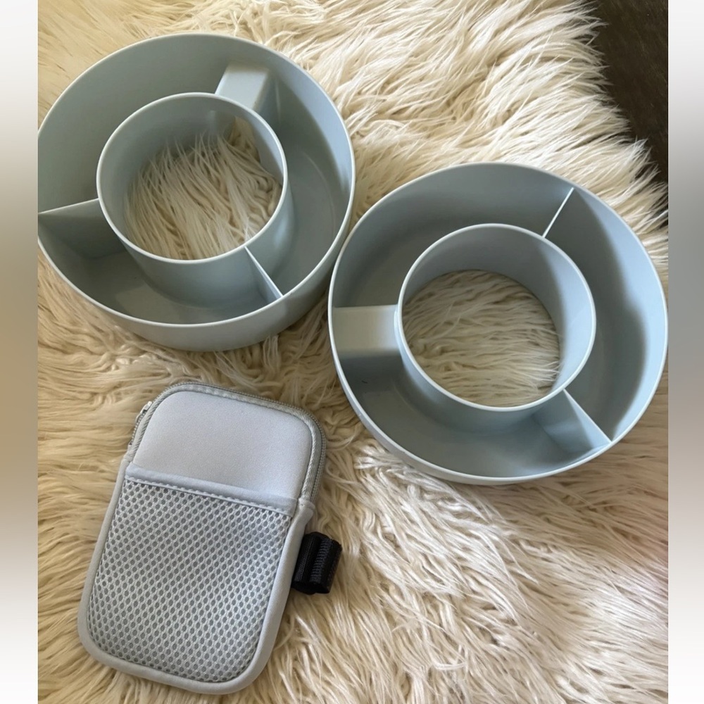 2 New Target Tumbler Snack Trays Accessory Pouch Backpack for Stanley 40oz BLUE